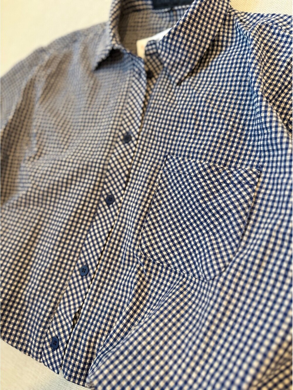 NWT ZARA GINGHAM BALLOON SHIRT - Size Extra Small - Picture 5 of 8